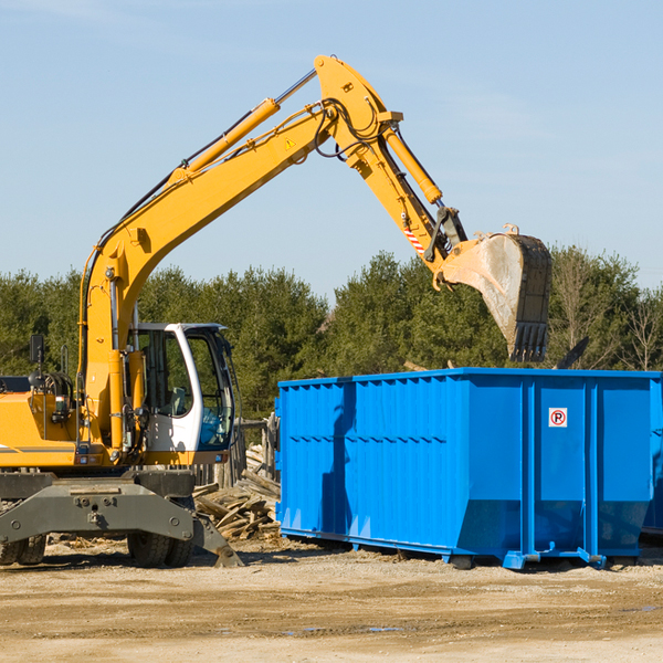 are there any restrictions on where a residential dumpster can be placed in Eaton